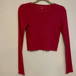 Pink crop lettuce top